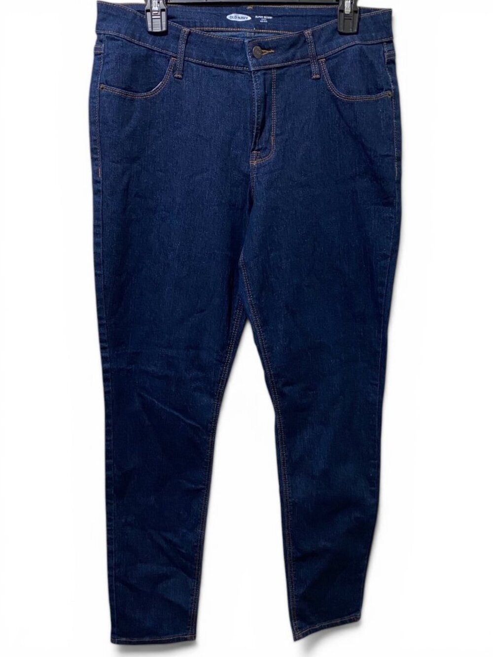 Old Navy Rockstar Super Skinny Dark Blue Denim Jeans Women’s Size 12 Regular